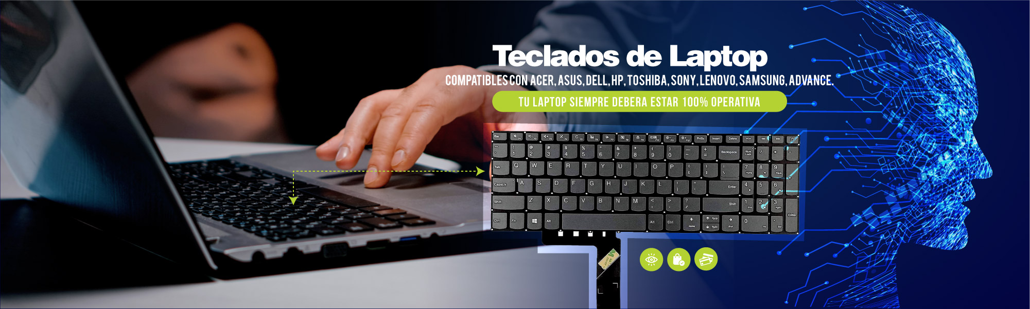 Teclados de Laptop - PCYVENTAS