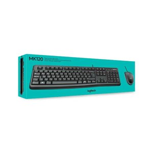 COMBO TECLADO+MOUSE MK120, USB, NEGRO