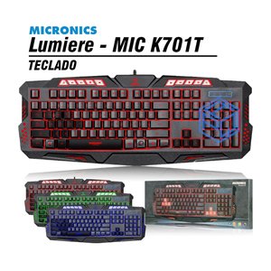 TECLADO GAMER MICRONICS MIC K701T