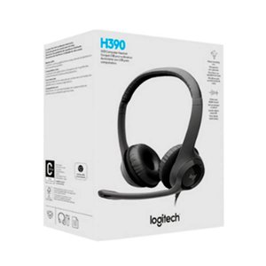 Audifono Logitech H390, con microfono Interfaz USB-A, Color negro